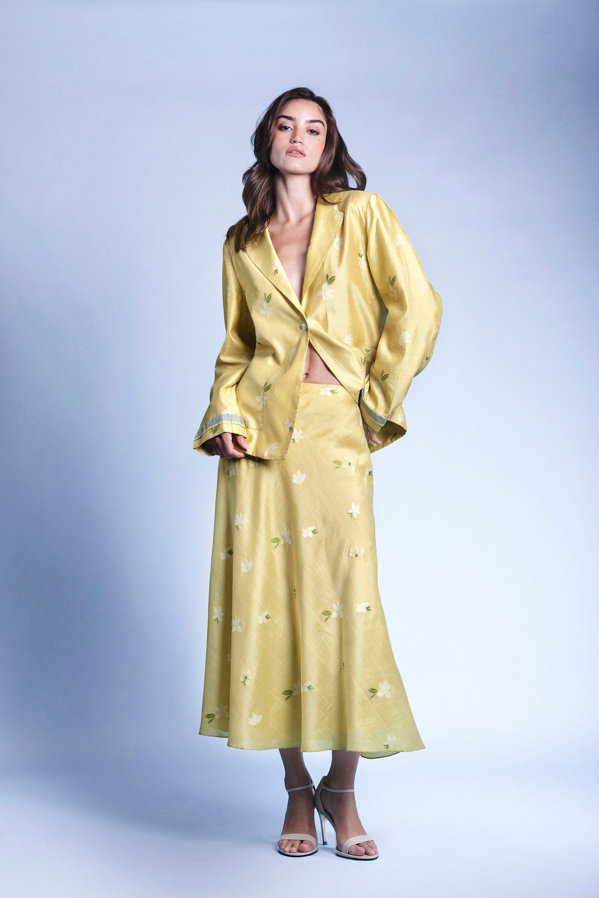 GOLDEN HOUR SILK SKIRT