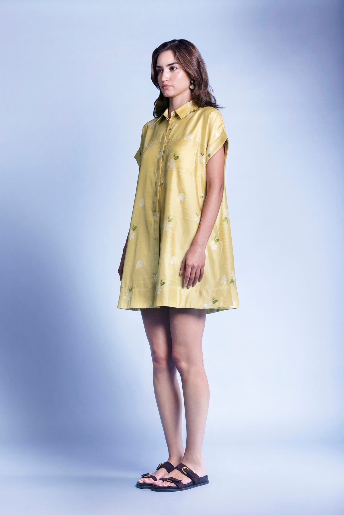 SUNLIGHT SILK SHIRT DRESS