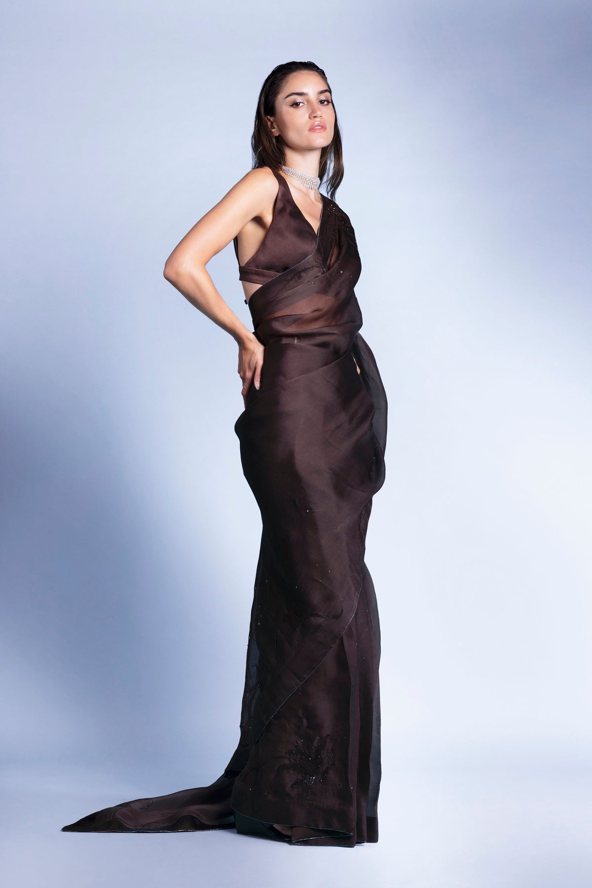 DRAPED TWILIGHT SAREE
