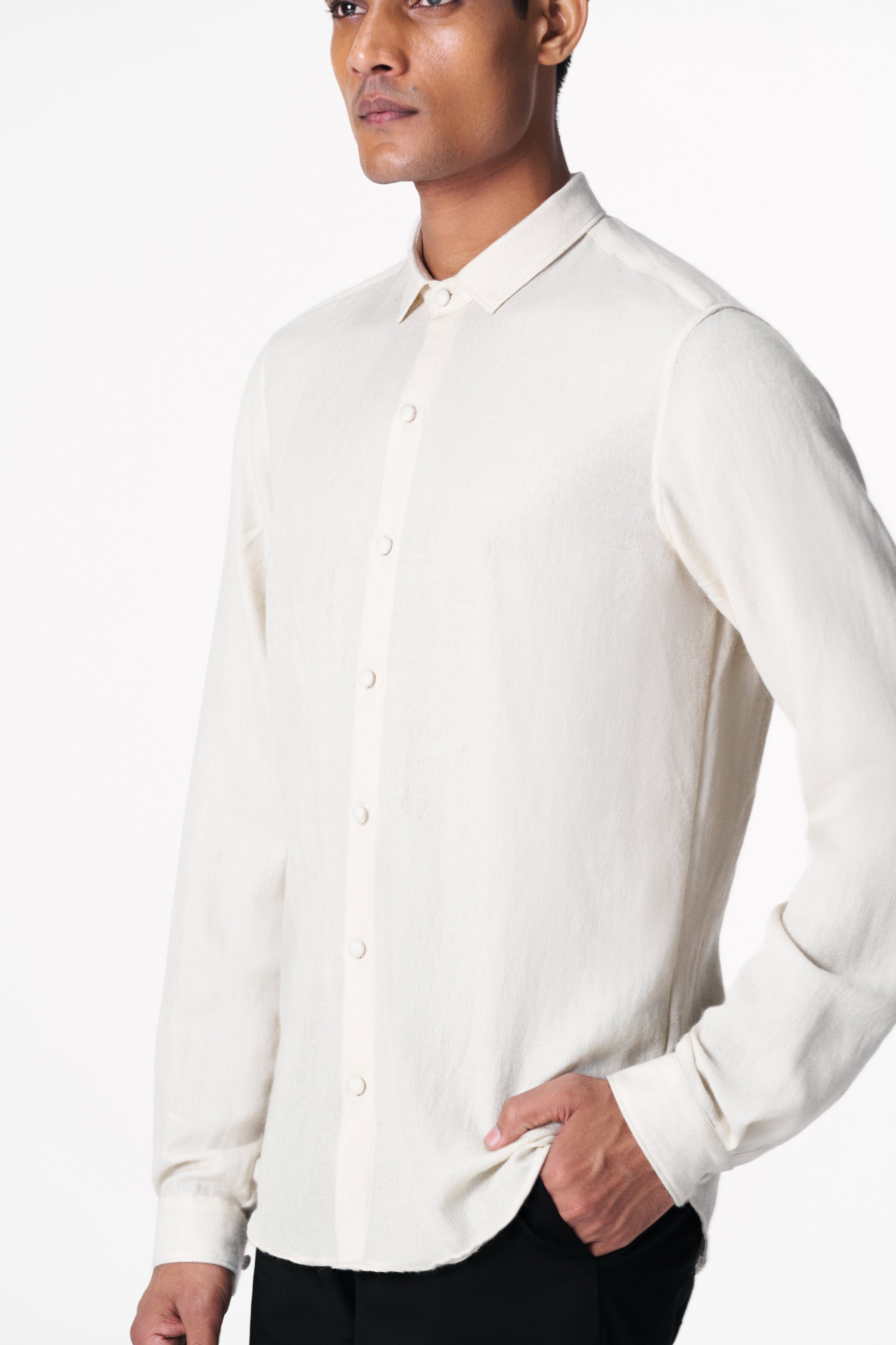 Pashmina ivory shirt