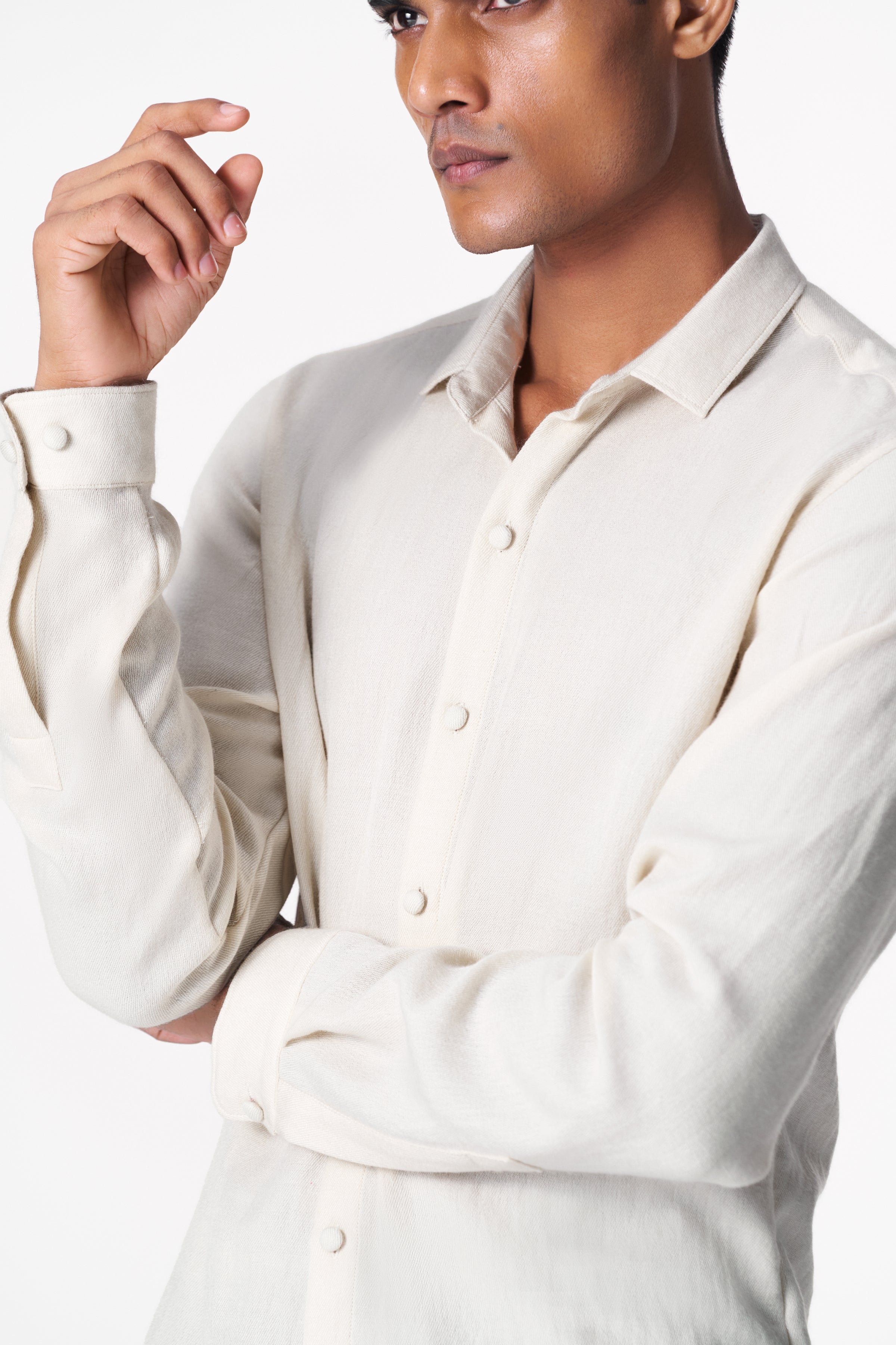 Pashmina ivory shirt