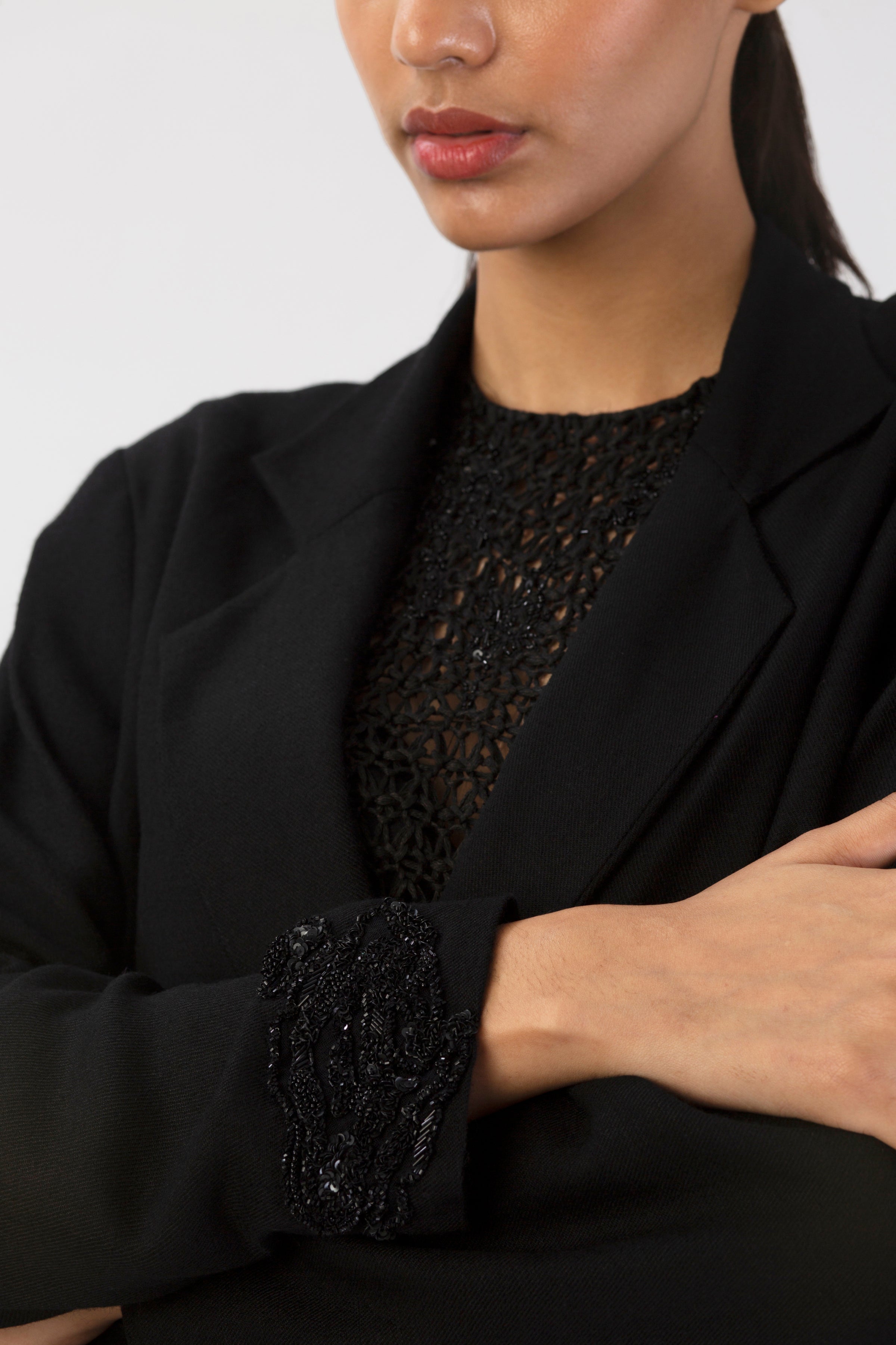 Zero Moon Pashmina Silk Trench Coat