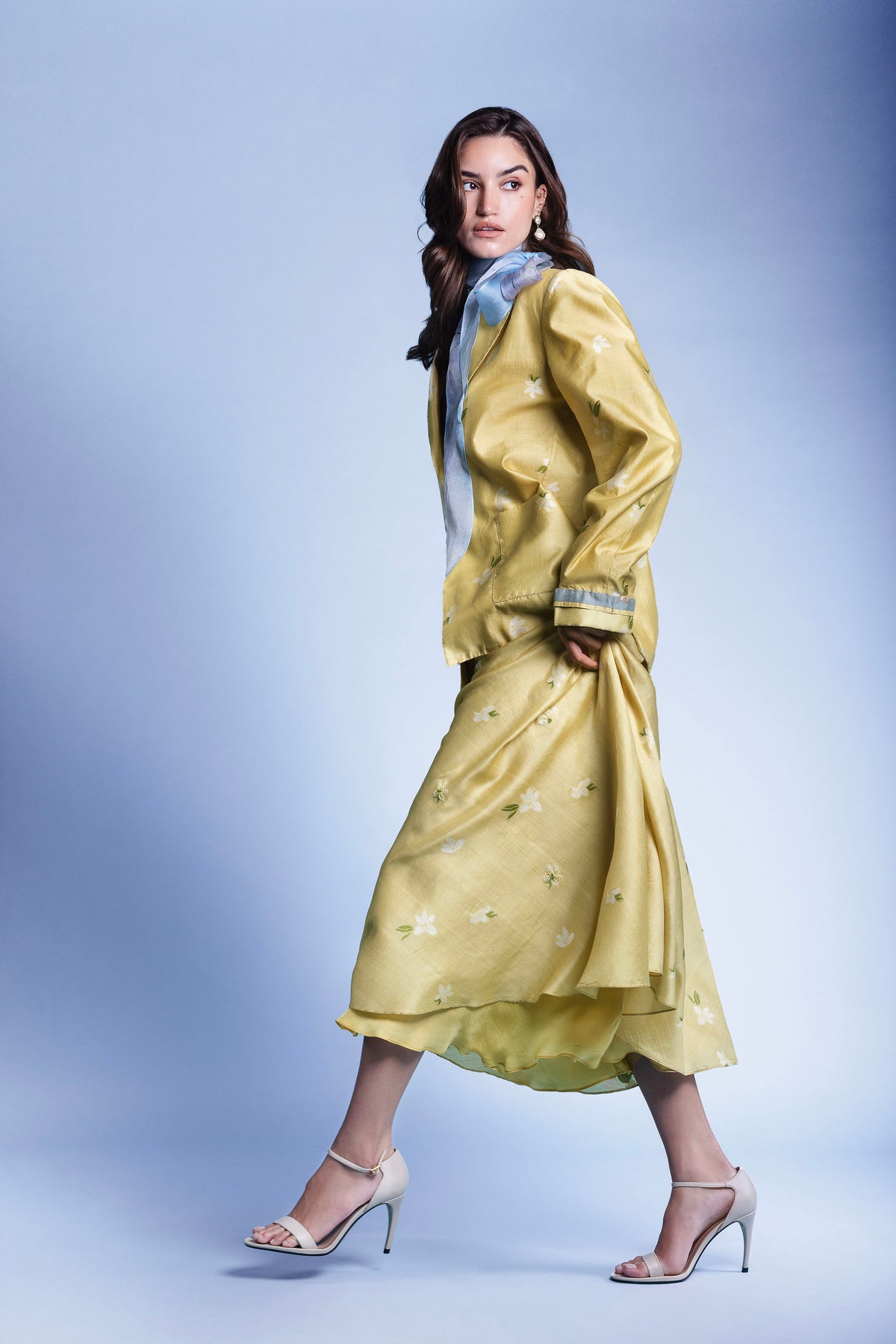 GOLDEN HOUR SILK SKIRT