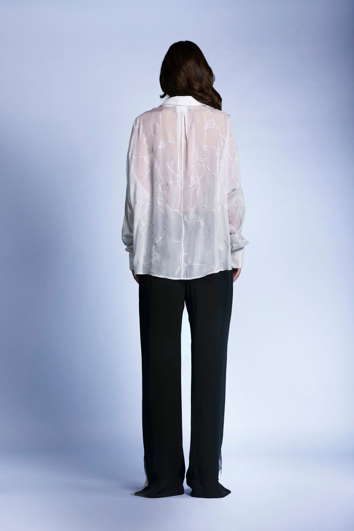 Floating Orchids Silk Shirt