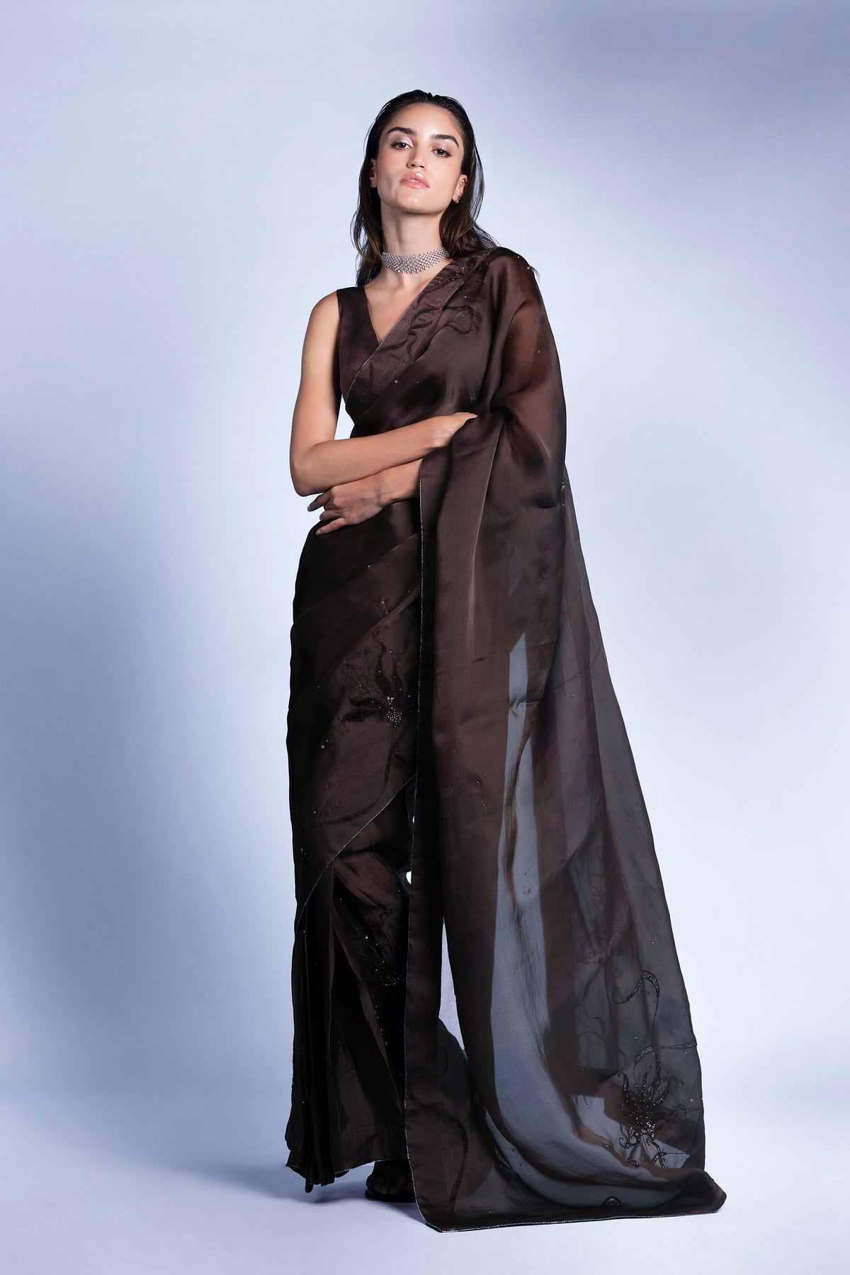 DRAPED TWILIGHT SAREE