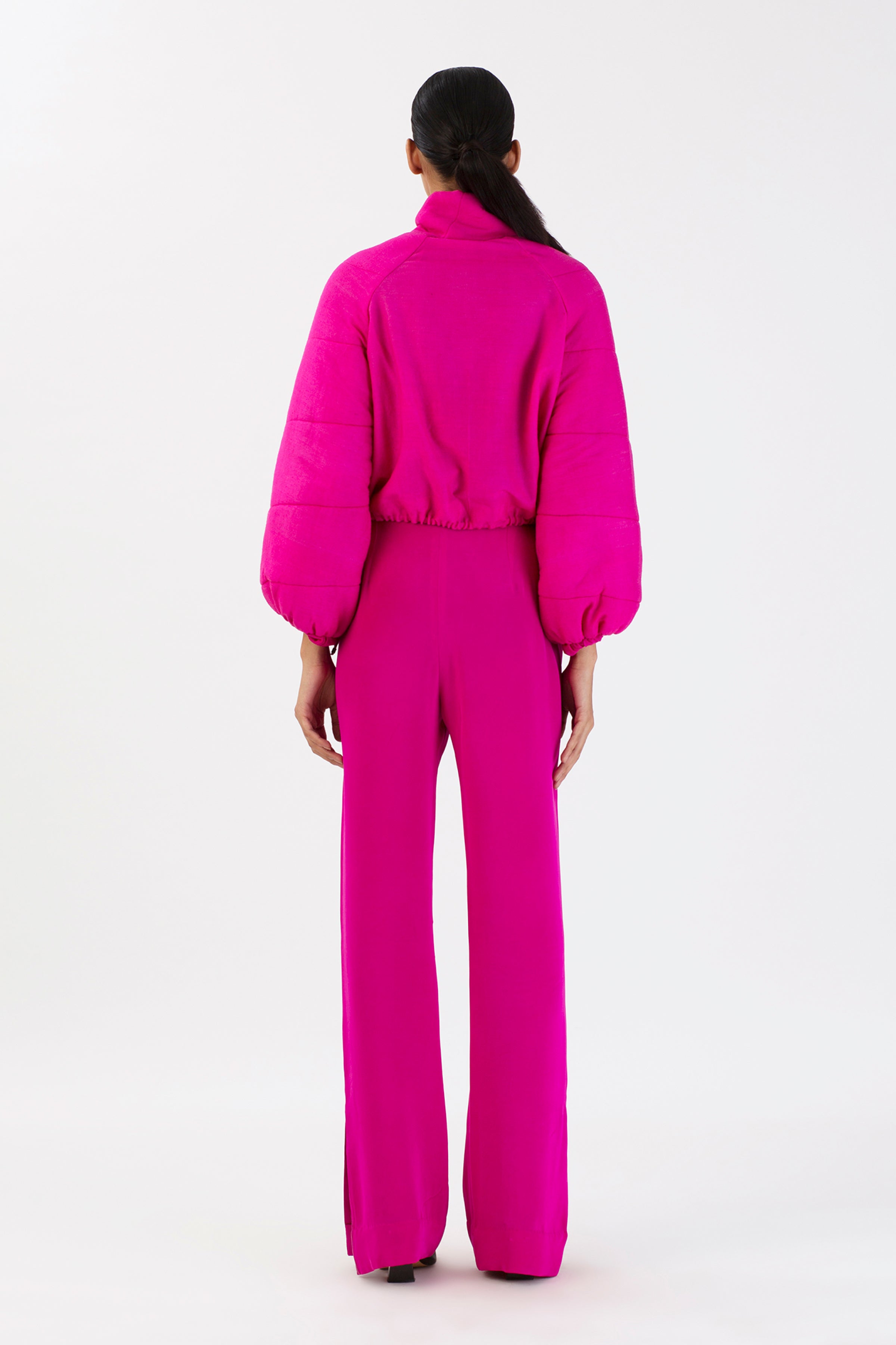 Fuschia Dusk Moonstone Puffer Jacket