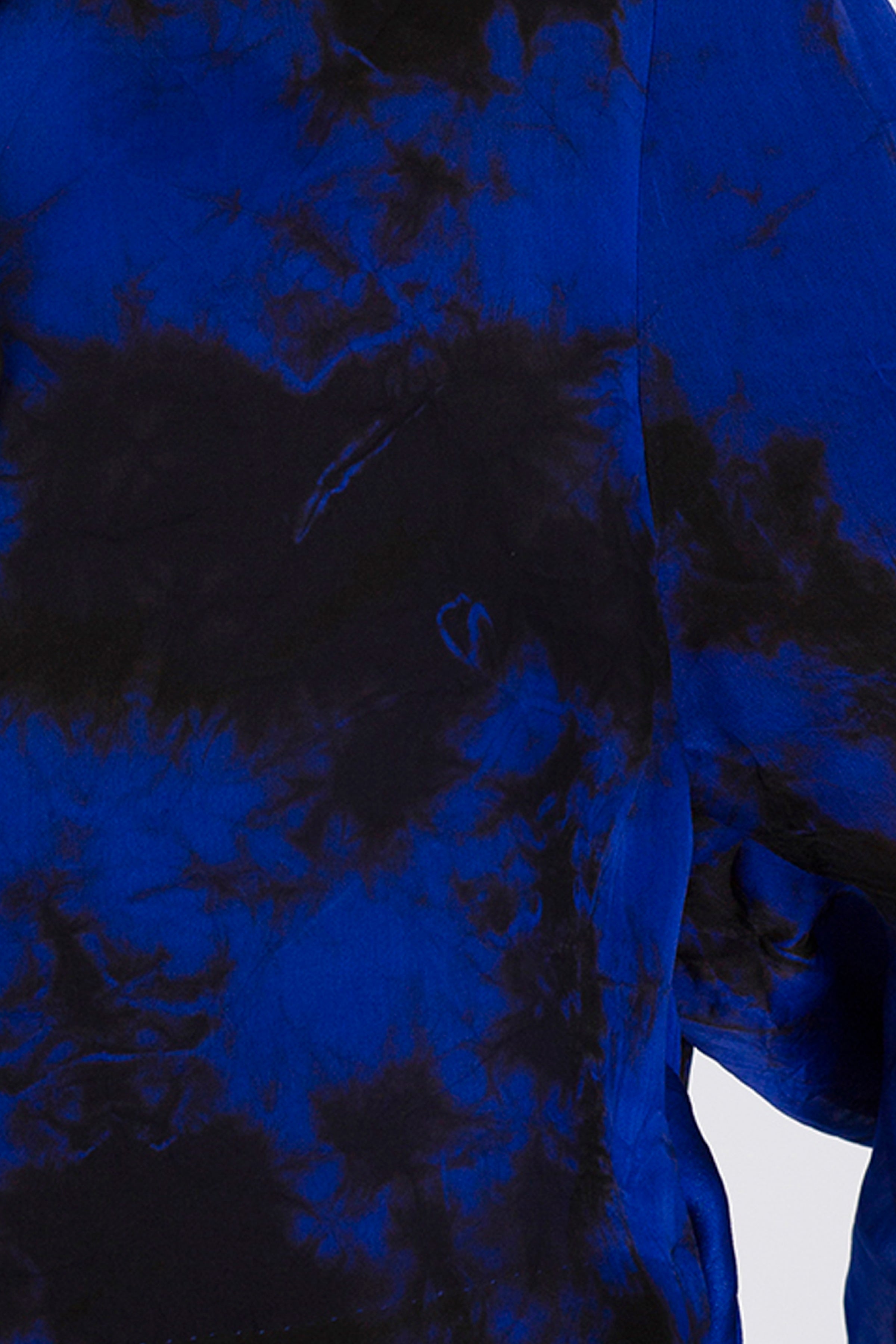 Lunar Water Sapphire Silk Shirt