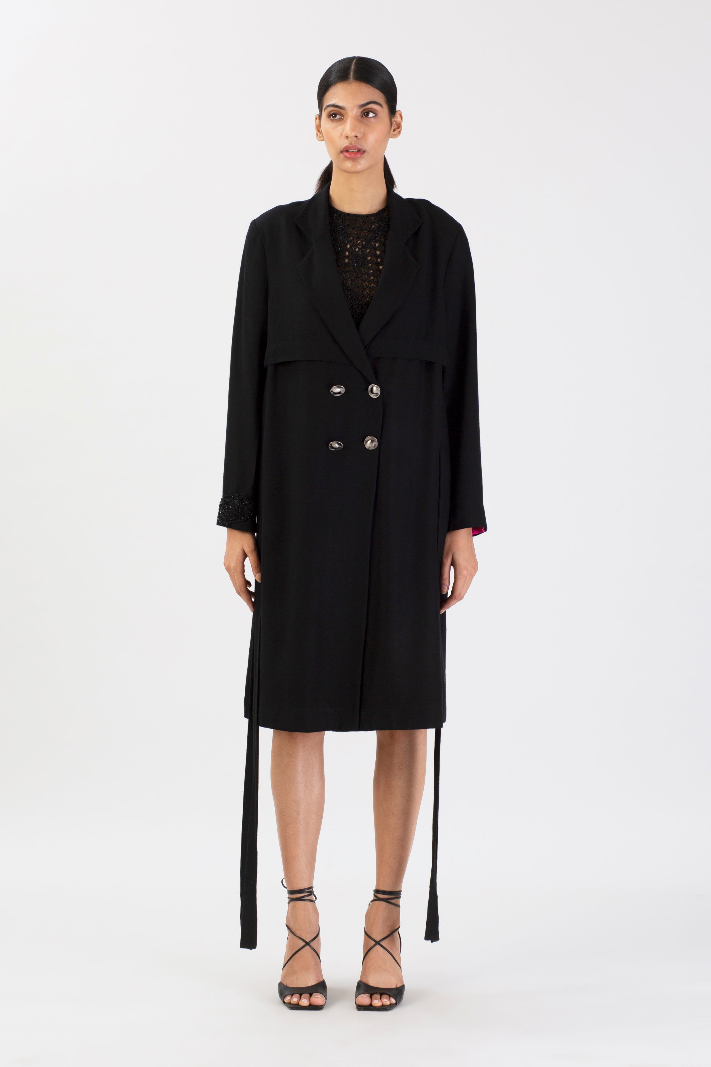 Zero Moon Pashmina Trench Coat