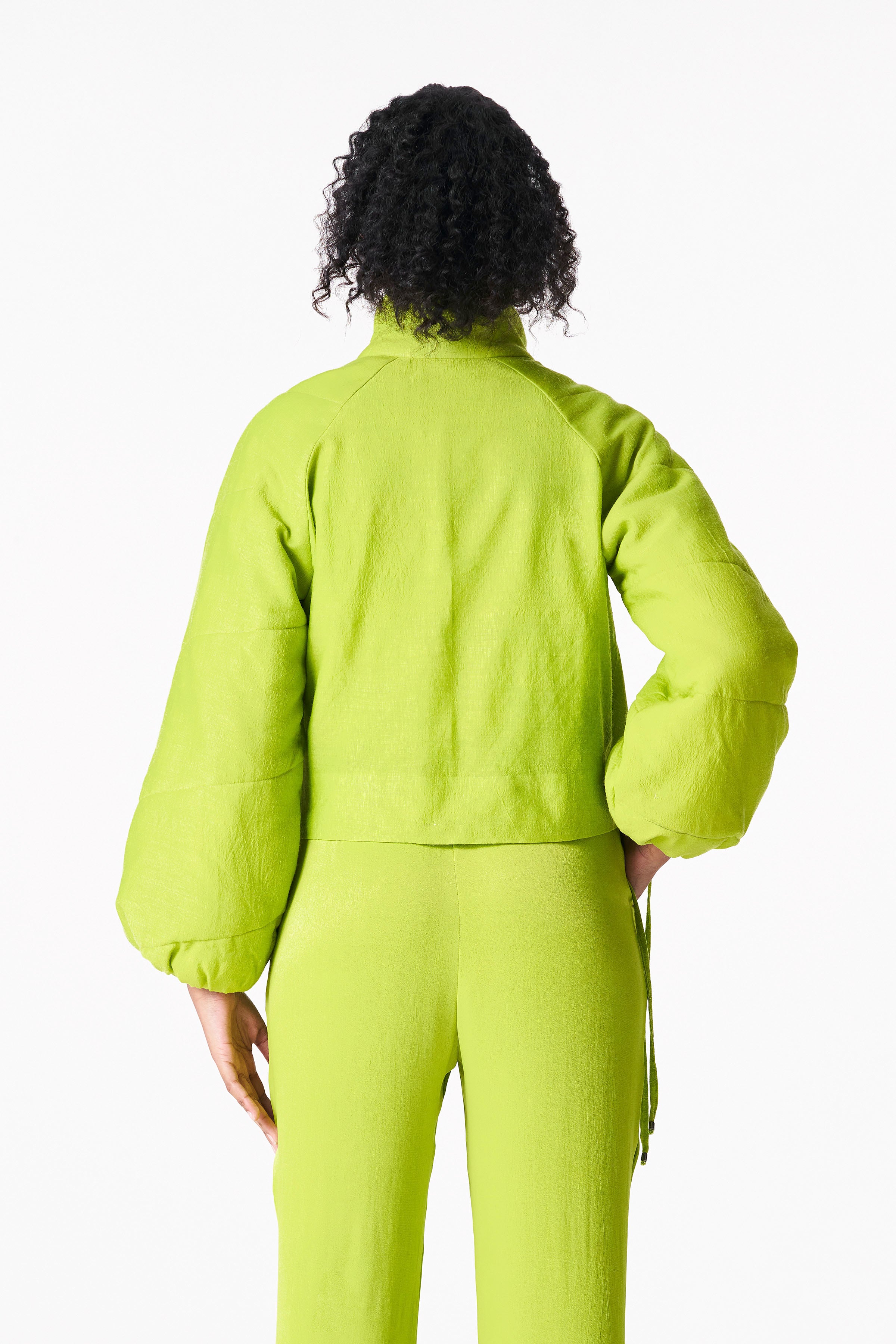 CHARTREUSE PUFFER JACKET