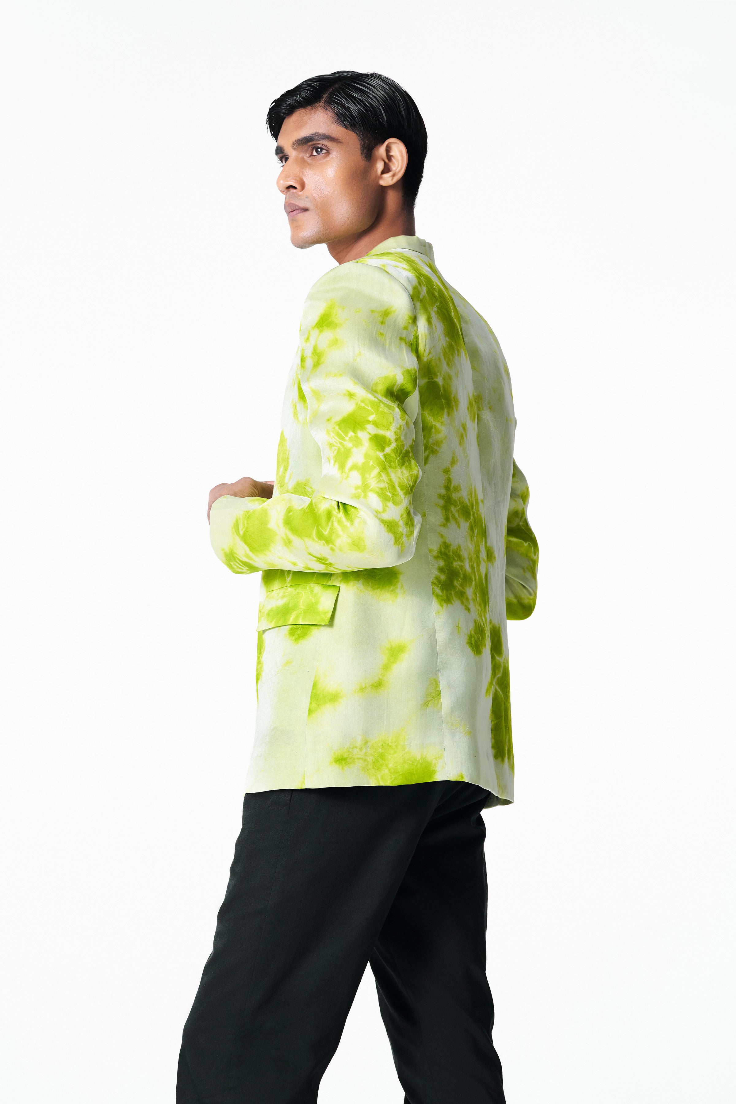 Chartreuse Dews Silk Jacket