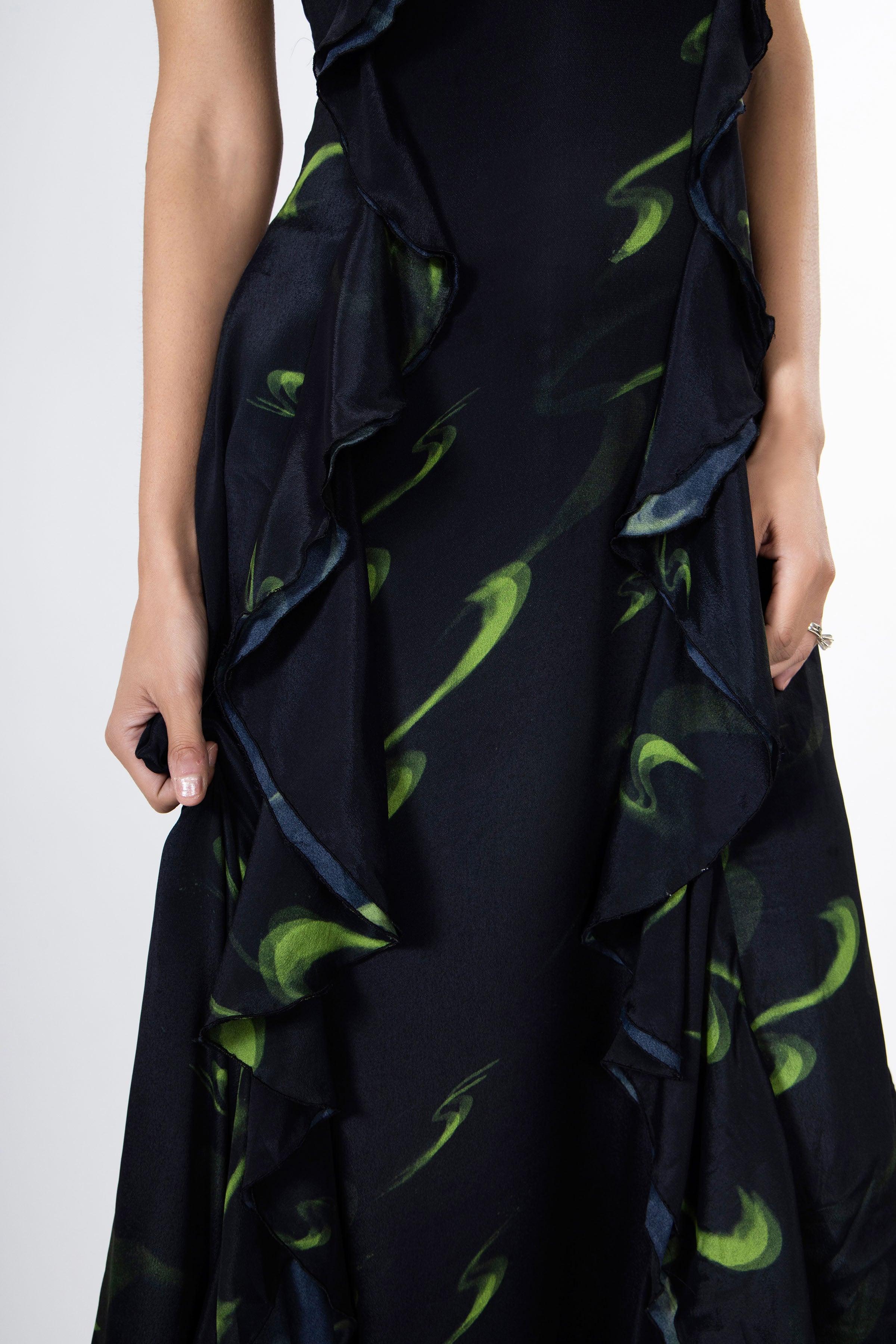 Thousand Crescents Maxi Dress