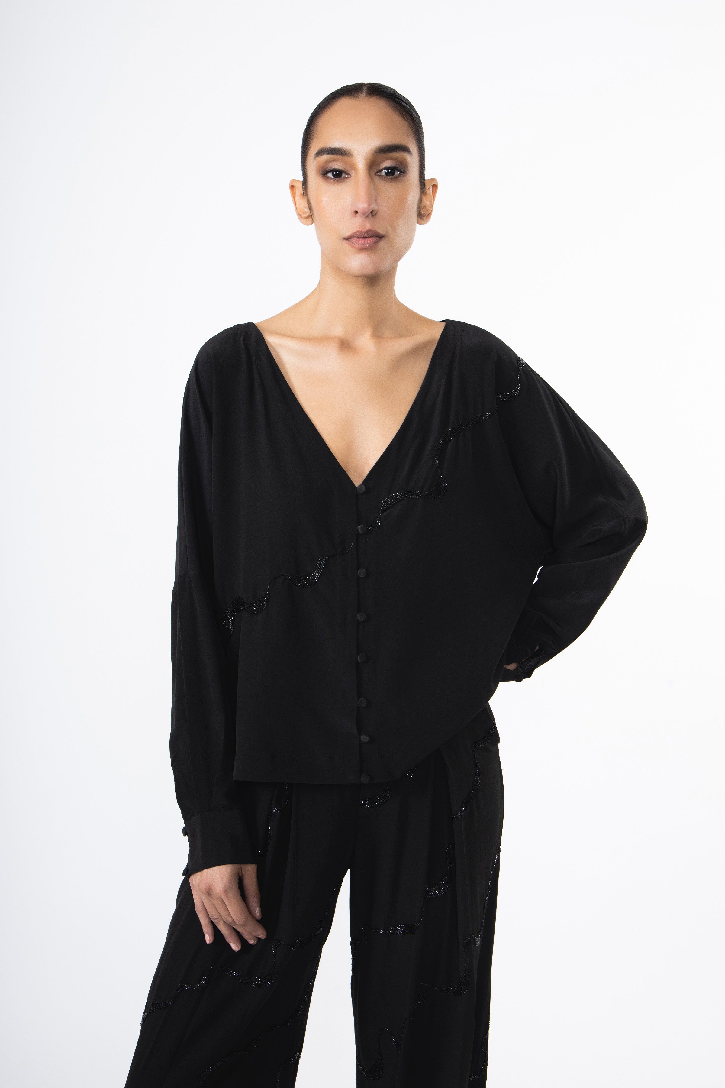 Thousand Crescents Silk Shirt